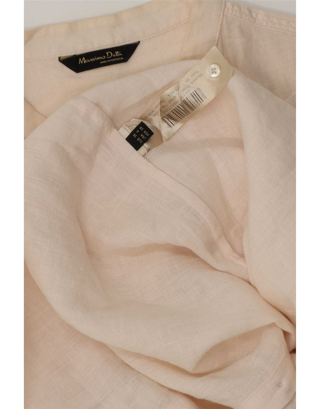 Massimo Dutti Womens Overshirt Shirt EU 38 Small Beige