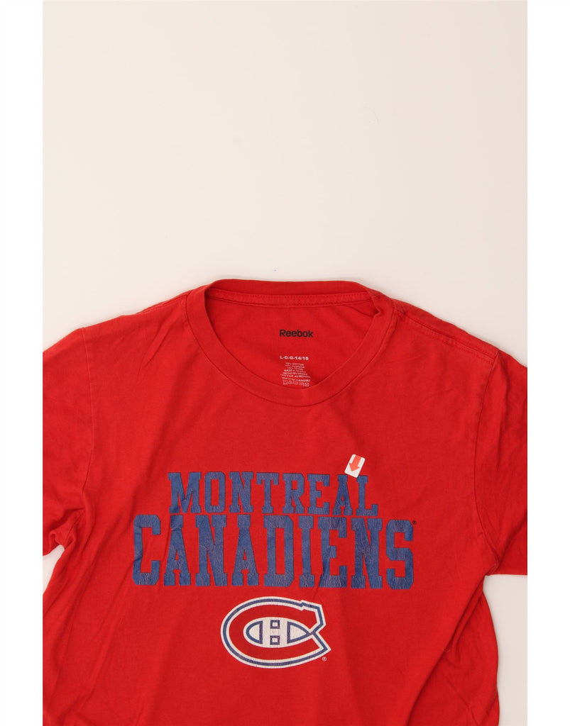 REEBOK Boys Montreal Canadiens Graphic T-Shirt Top 14-15 Years Large  Red Vintage Reebok and Second-Hand Reebok from Messina Hembry 