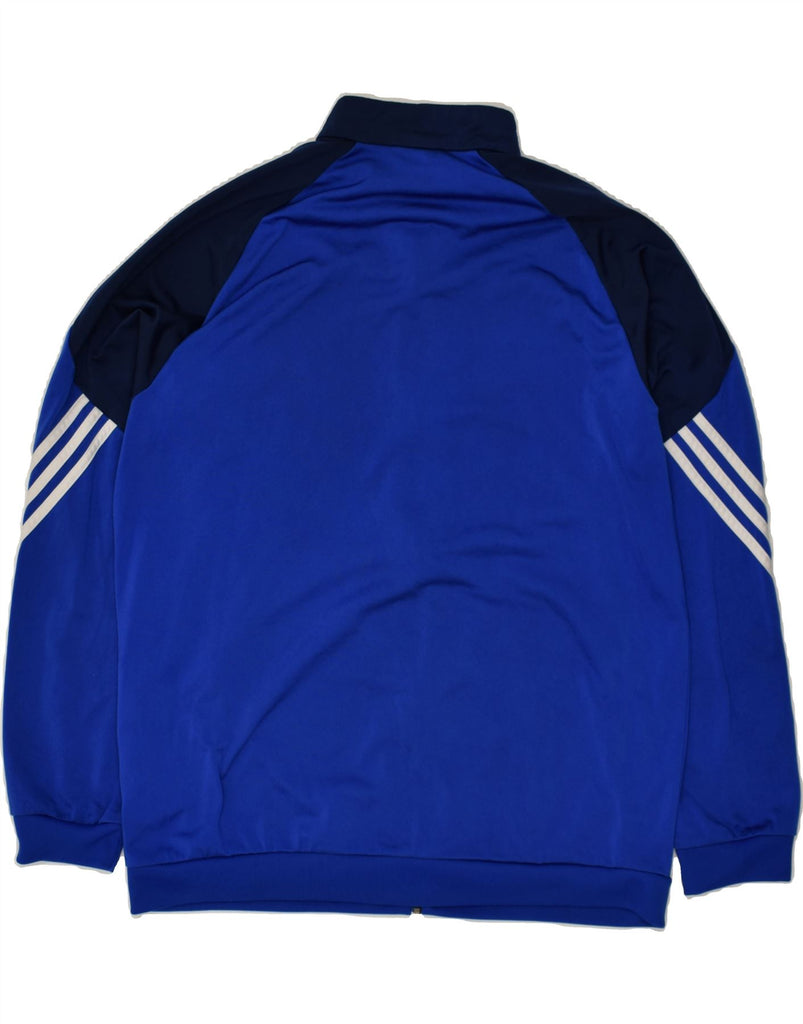 ADIDAS Mens Tracksuit Top Jacket XL Blue Colourblock Polyester | Vintage Adidas | Thrift | Second-Hand Adidas | Used Clothing | Messina Hembry 