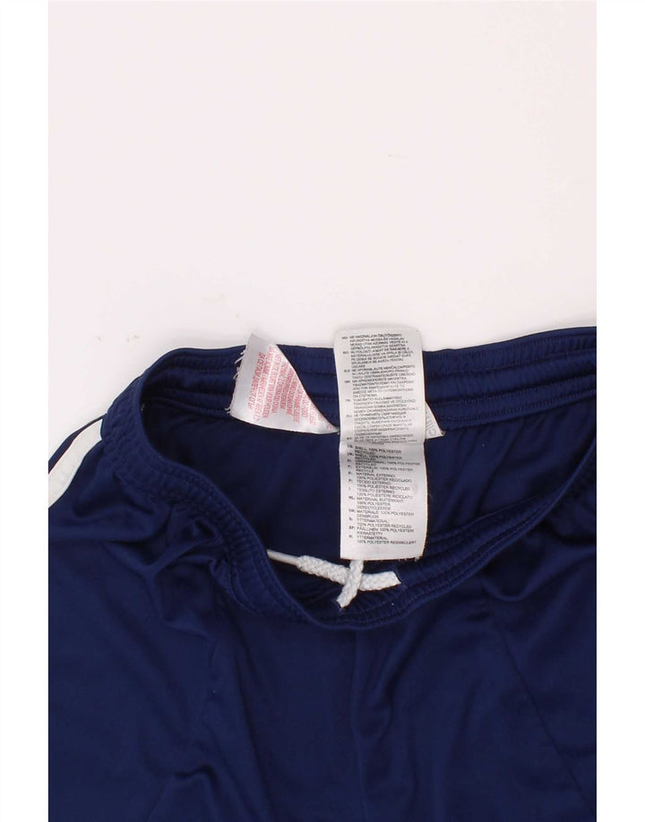 Adidas Boys Climalite Sport Shorts 9-10 Years Medium Blue Colourblock
