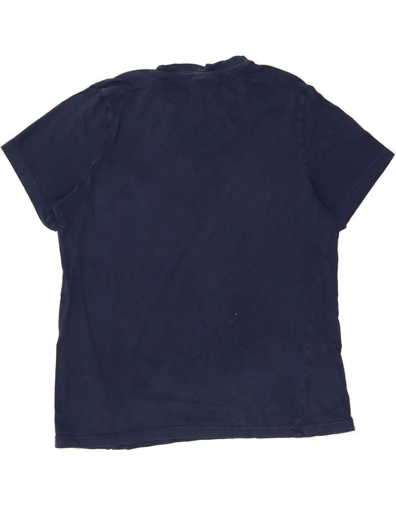 REEBOK Mens Graphic T-Shirt Top XL Navy Blue Cotton Vintage Reebok and Second-Hand Reebok from Messina Hembry 