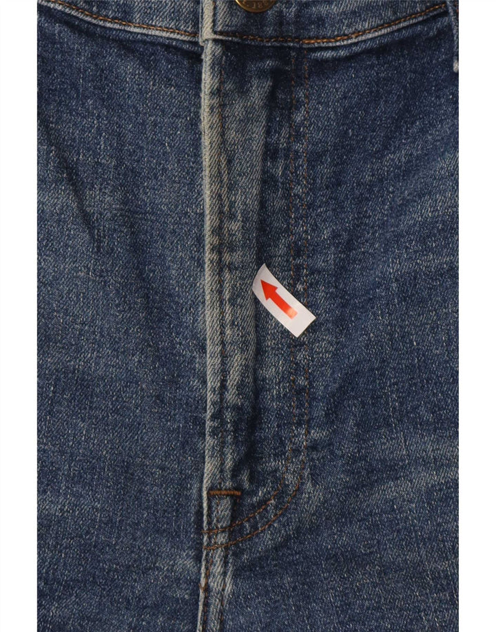 Lee Mens Rider Cropped Jeans W38 L34 Blue Cotton