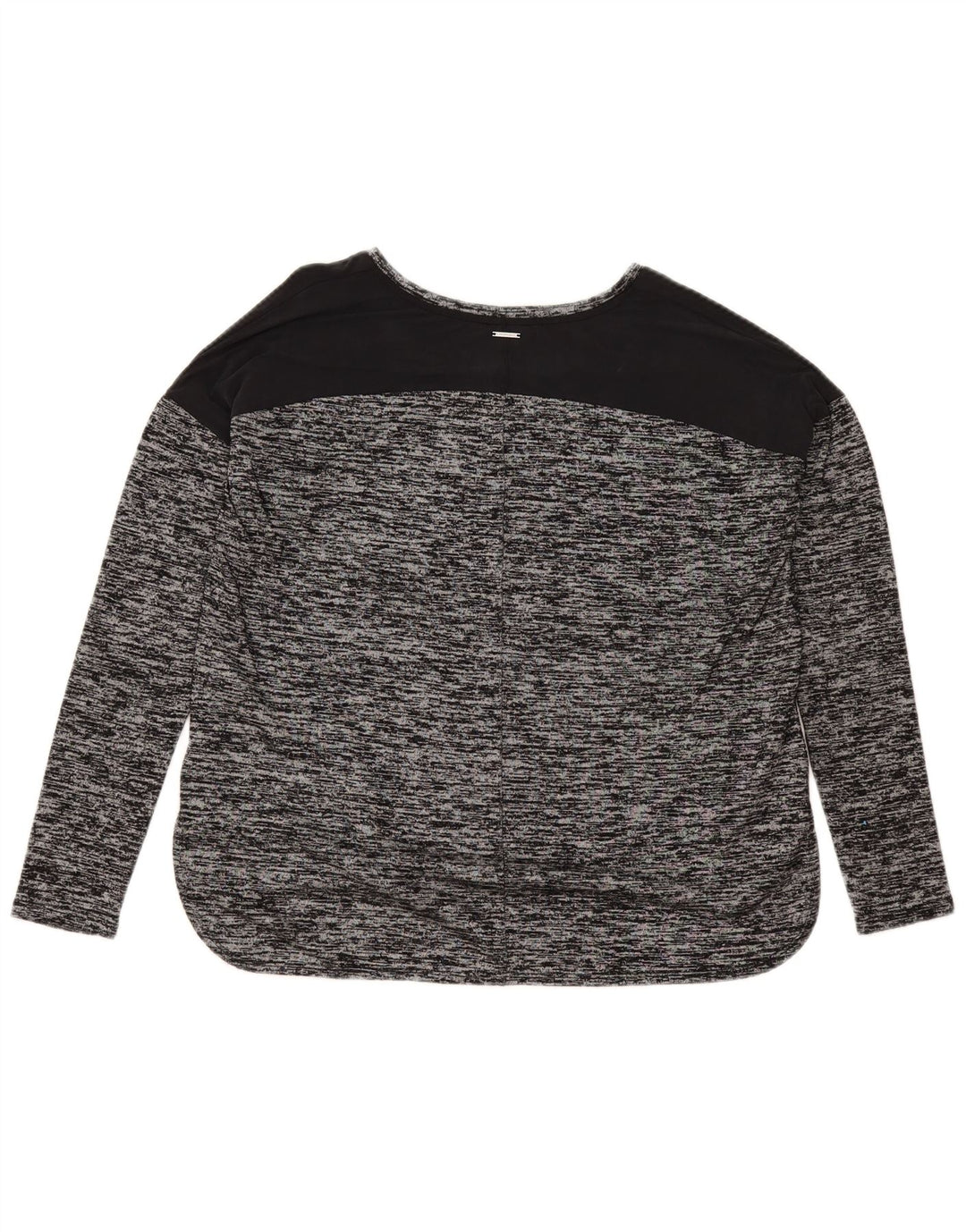 Calvin Klein Jeans Womens Top Long Sleeve UK 10 Small Grey Flecked