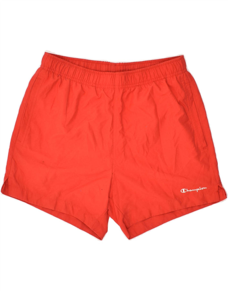 CHAMPION Mens Sport Shorts Small Red Polyester | Vintage Champion | Thrift | Second-Hand Champion | Used Clothing | Messina Hembry 