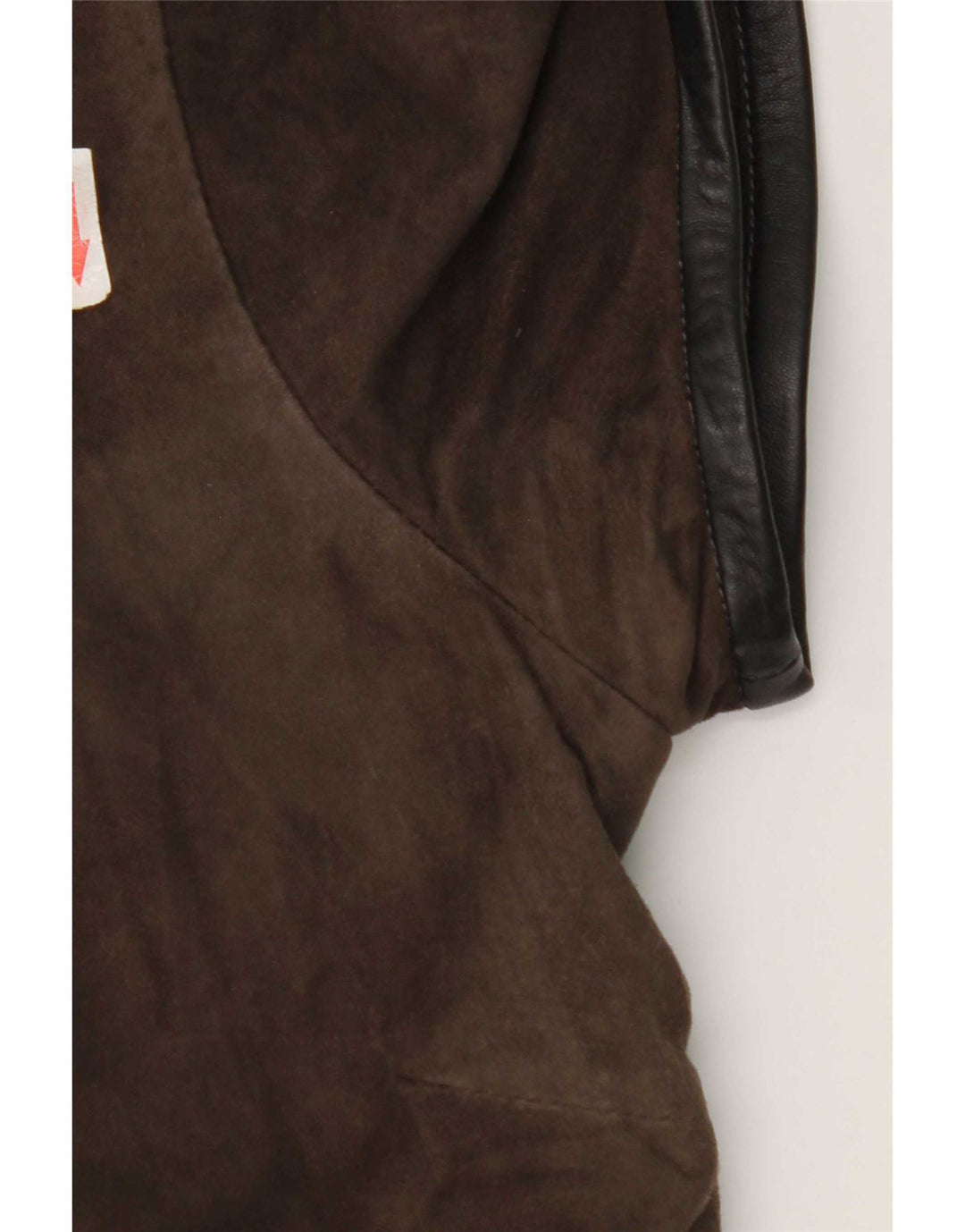 Vintage Womens Suede Shift Dress IT 44 Medium Brown
