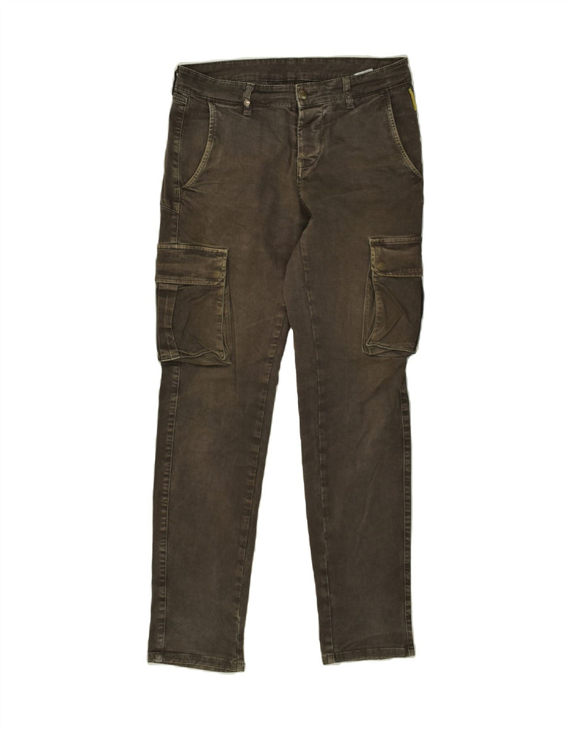 MELTIN' POT Mens Slim Cargo Trousers W30 L32 Brown Cotton | Vintage Meltin' Pot | Thrift | Second-Hand Meltin' Pot | Used Clothing | Messina Hembry 