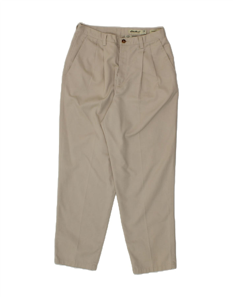 EDDIE BAUER Womens Petite Chino Trousers US 10 Large W30 L28 Beige Vintage Eddie Bauer and Second-Hand Eddie Bauer from Messina Hembry 