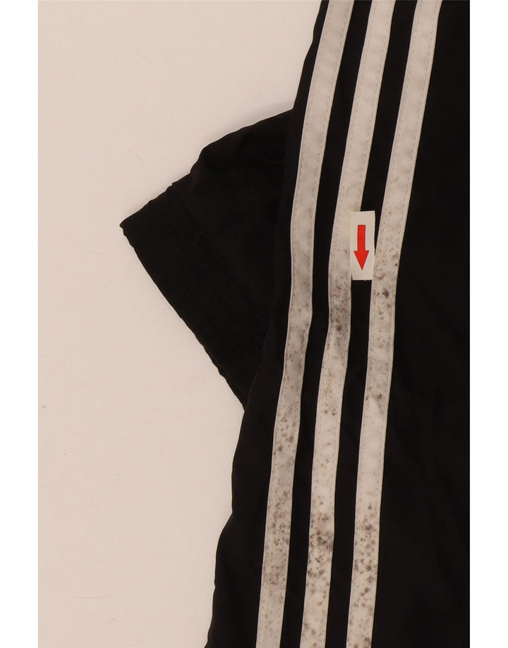 Adidas Mens Tracksuit Top Jacket UK 36/38 Small Black Polyester