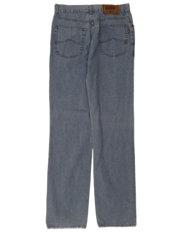 Casucci Mens Straight Jeans W36 L34 Blue Cotton