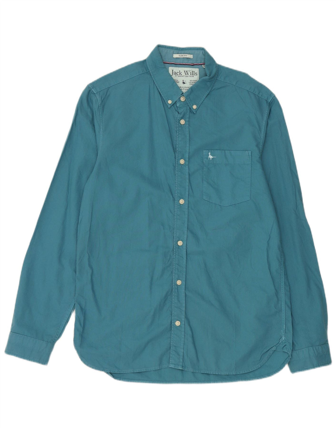 Jack Wills Mens Slim Fit Shirt Medium Blue