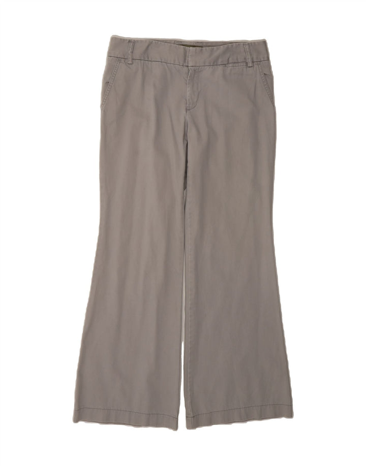 J. CREW Womens Bootcut Chino Trousers US 8 Medium W32 L31 Grey Cotton Vintage J. Crew and Second-Hand J. Crew from Messina Hembry 