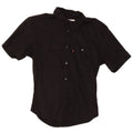 Levi's Mens Short Sleeve Slim Fit Shirt Small Black Cotton