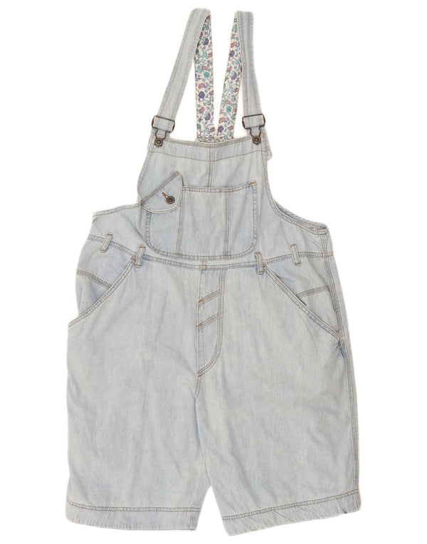 Vintage Womens Dungarees Loose Fit Denim Shorts Medium W36  Blue Cotton
