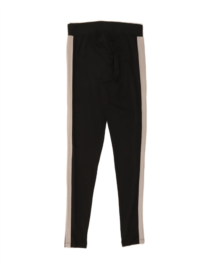 PUMA Womens Leggings UK 10 Small Black Colourblock Polyester Vintage Puma and Second-Hand Puma from Messina Hembry 