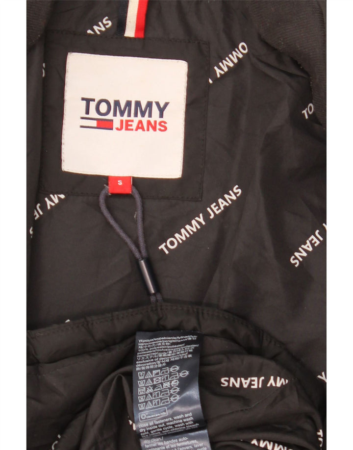 Tommy Hilfiger Womens Oversized Padded Coat UK 10 Small Black Polyester