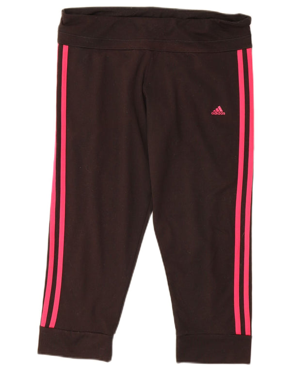 Adidas Womens Climalite Tracksuit Trousers Joggers UK 12/14 Medium Black