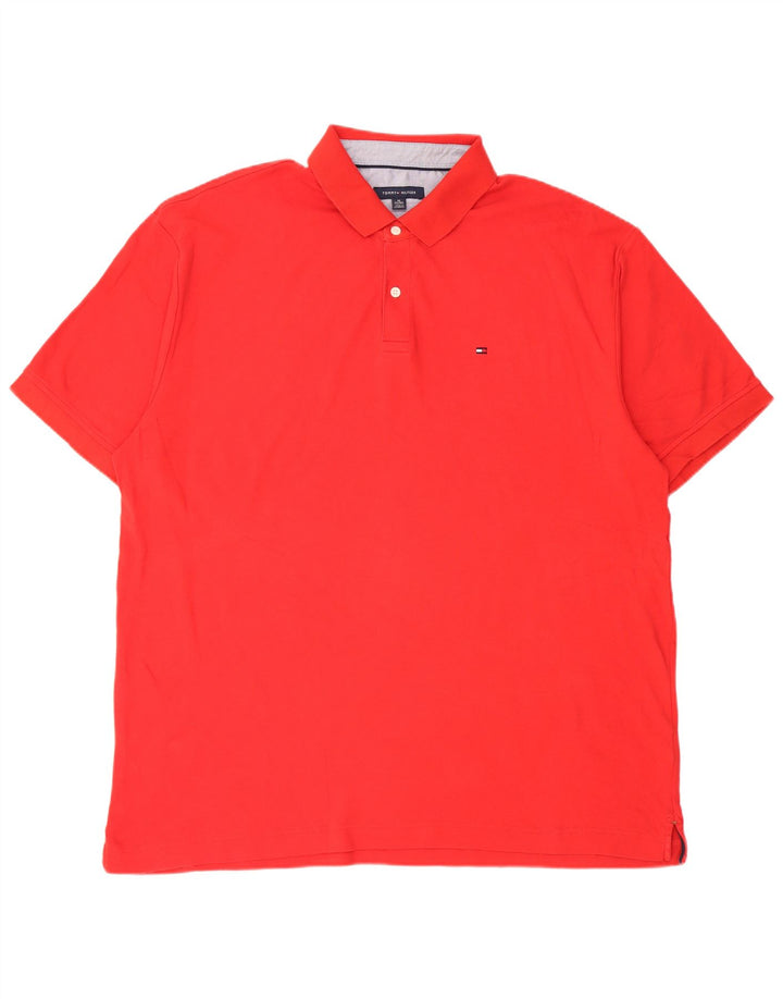 Tommy Hilfiger Mens Polo Shirt XL Red Cotton
