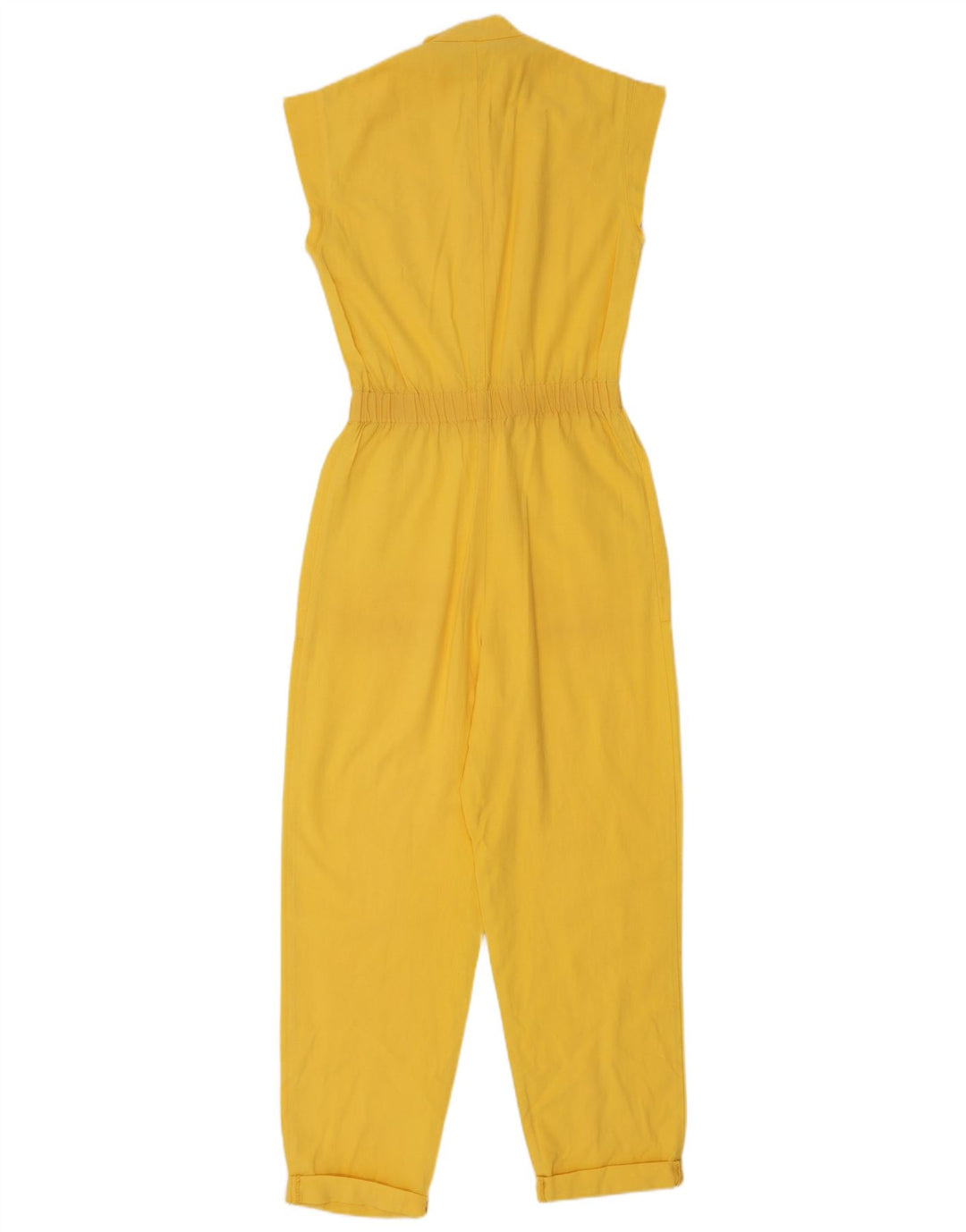 Vintage Womens Sleeveless Jumpsuit IT 40 Small Yellow