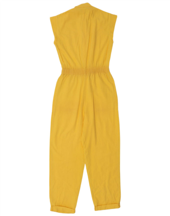Vintage Womens Sleeveless Jumpsuit IT 40 Small Yellow