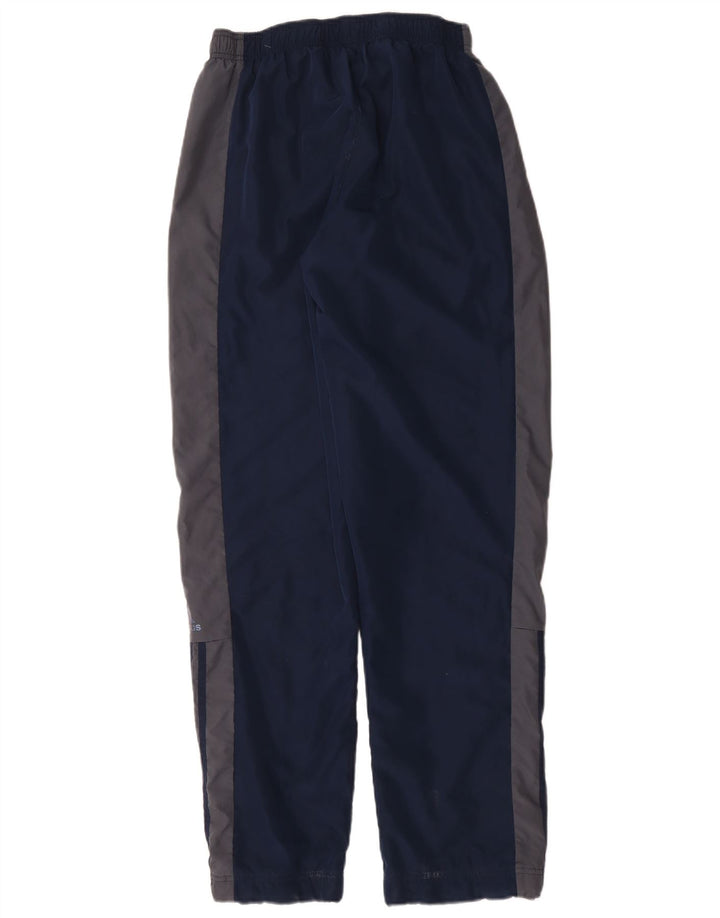 Adidas Mens Tracksuit Trousers Medium  Navy Blue Colourblock Polyester