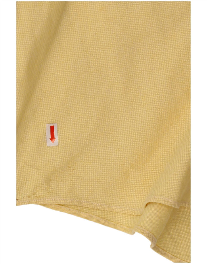 Tommy Hilfiger Mens Shirt Large Yellow Cotton