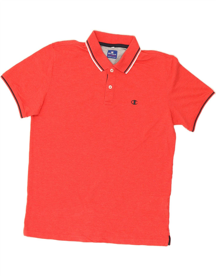 CHAMPION Mens Polo Shirt Large Red Cotton Vintage Champion and Second-Hand Champion from Messina Hembry 