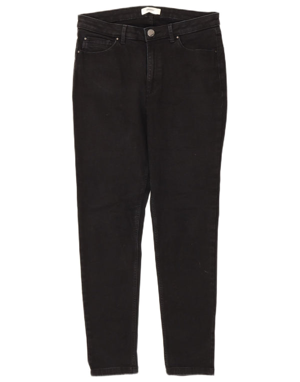 Marks & Spencer Womens Skinny Jeans UK 12 Medium W30 L27 Black Cotton