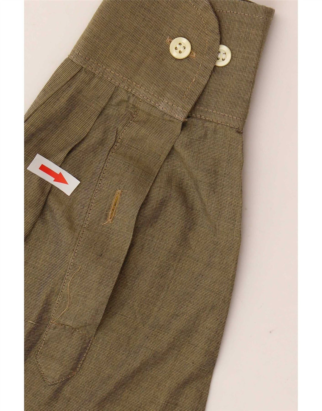 Ferre Mens Shirt Size 38 15 Medium Khaki