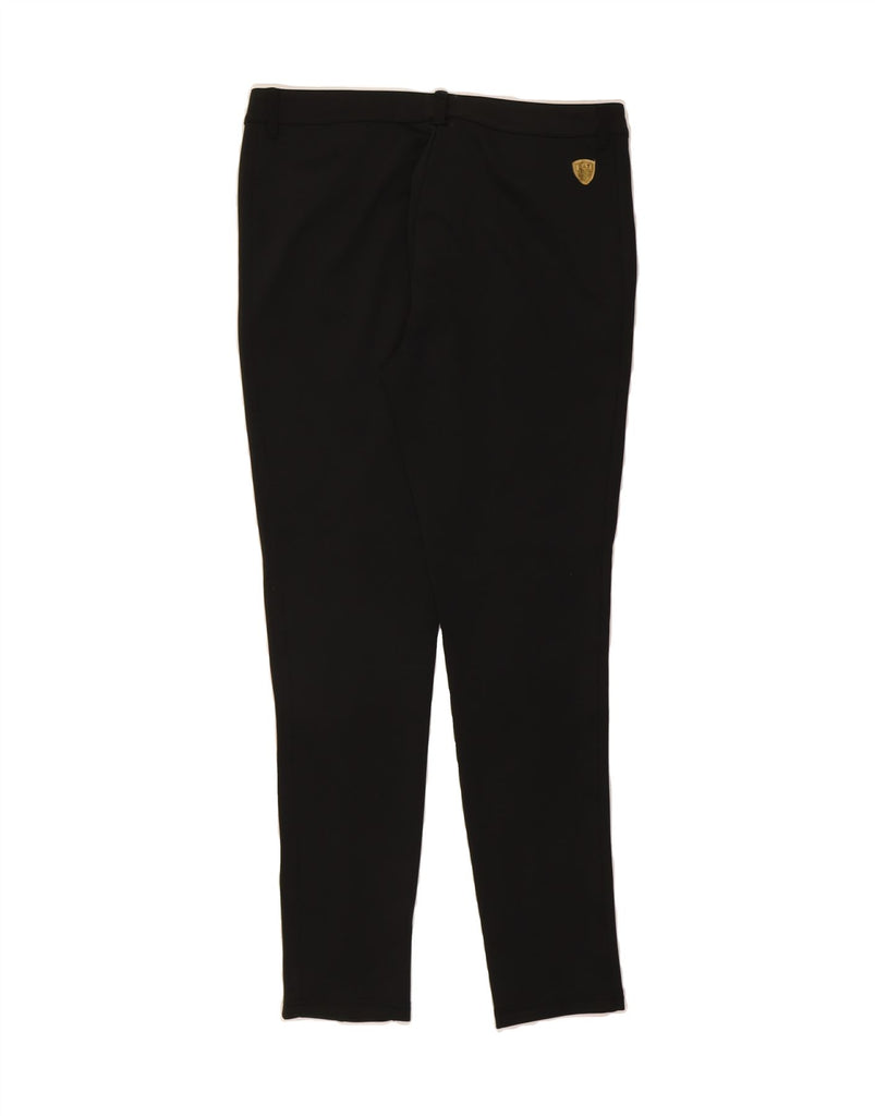 EMPORIO ARMANI Womens Skinny Casual Trousers Large W34 L31 Black Polyester Vintage Emporio Armani and Second-Hand Emporio Armani from Messina Hembry 