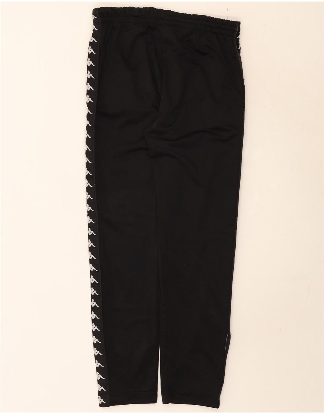 Kappa Mens Graphic Tracksuit Trousers Joggers Medium Black Polyester