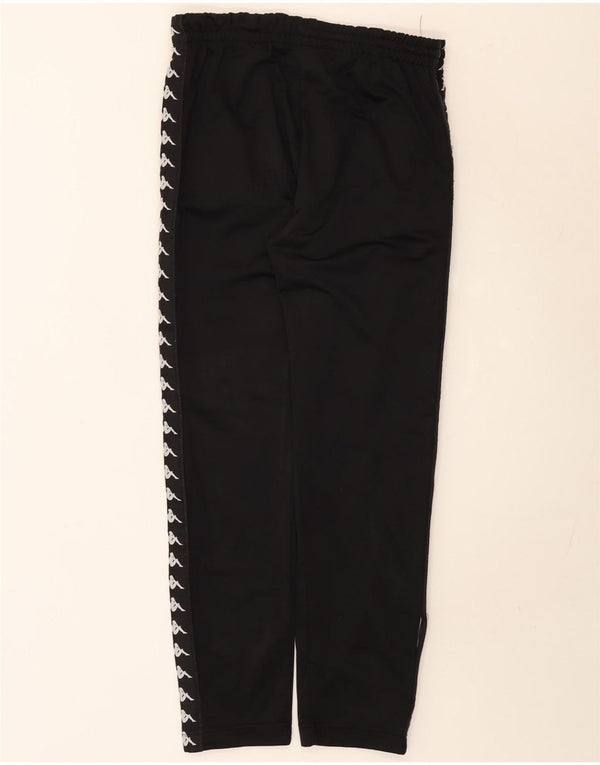 Kappa Mens Graphic Tracksuit Trousers Joggers Medium Black Polyester