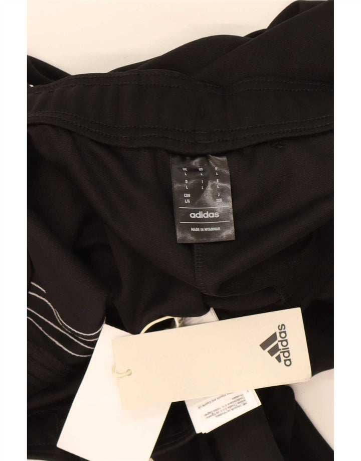 Adidas Mens Aeroready Tracksuit Trousers Large Black Polyester