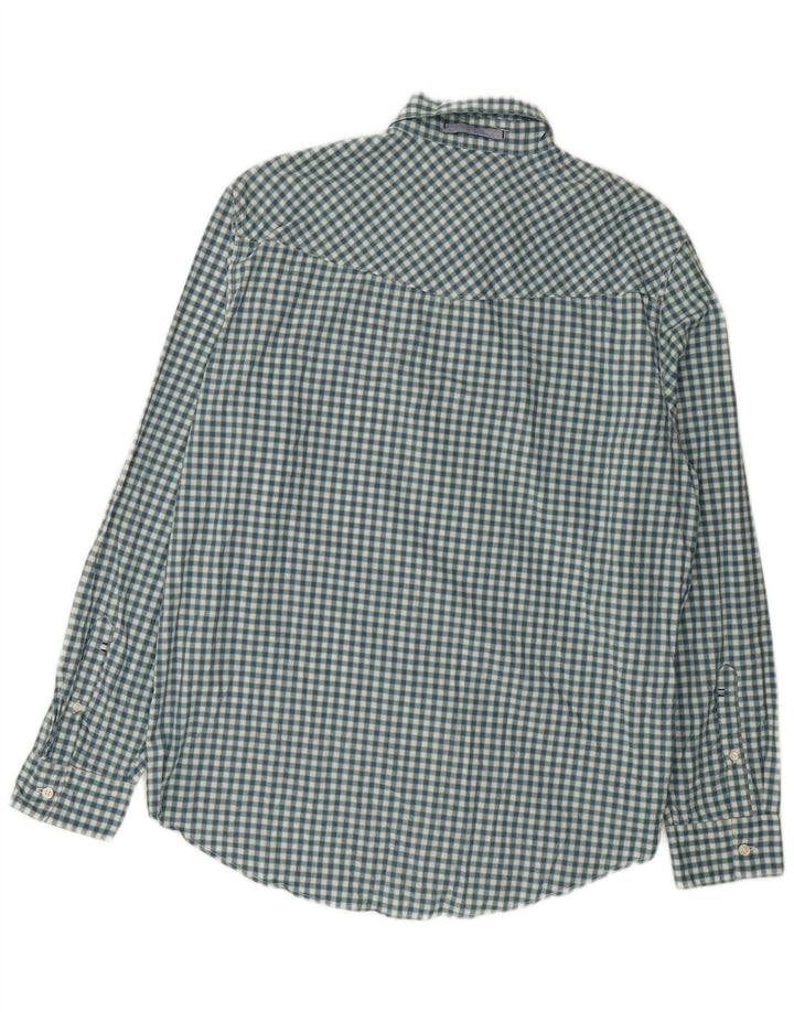 Levi's Mens Standard Fit Shirt XL Blue Gingham Cotton