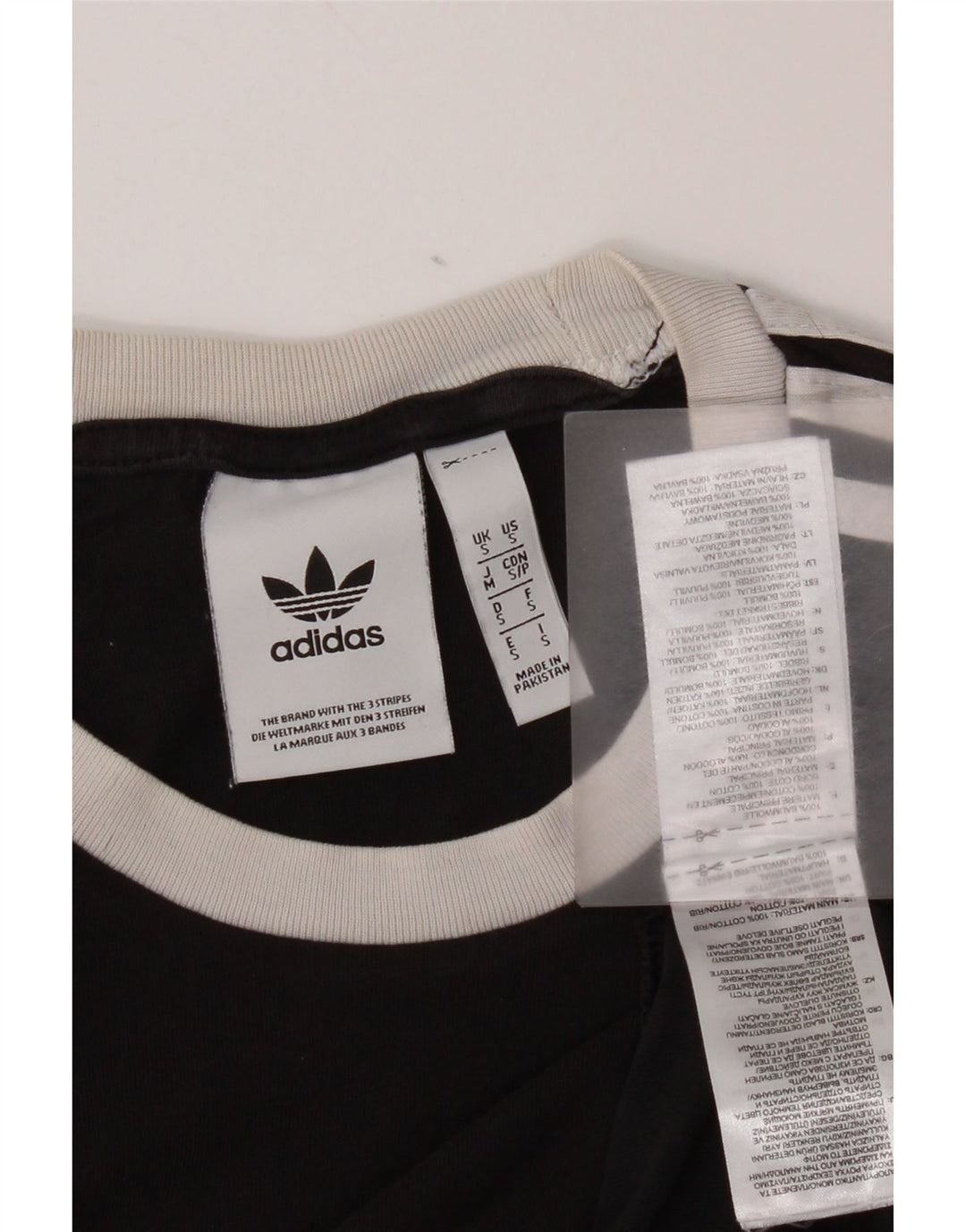 Adidas Mens T-Shirt Top Small Black Cotton