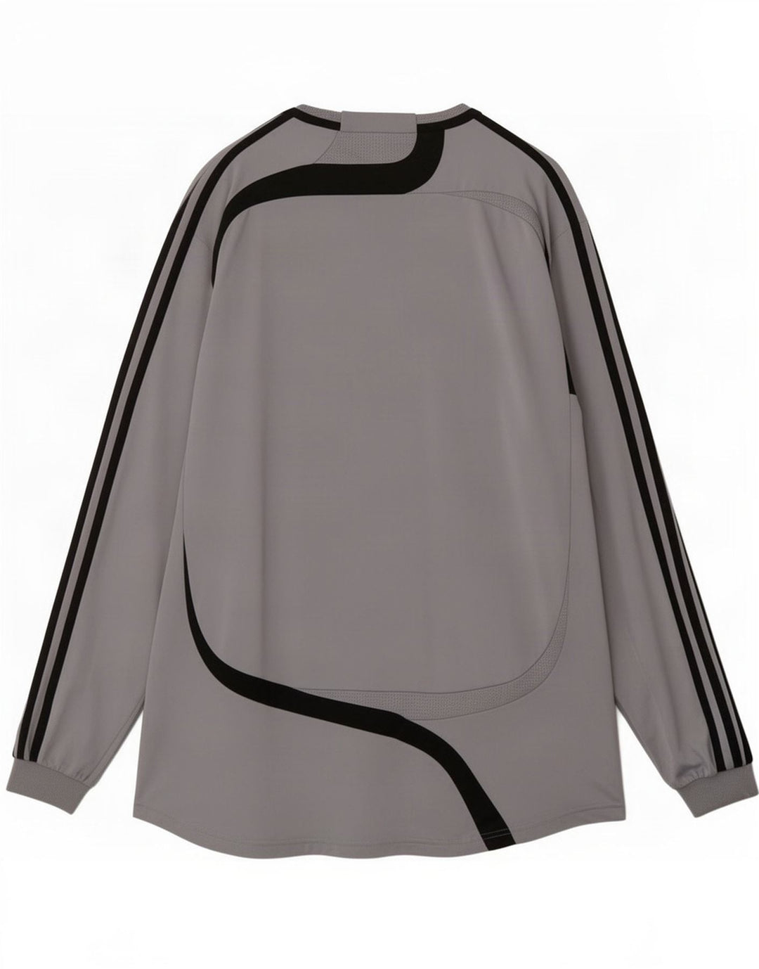 Adidas Mens Top Long Sleeve XL Grey Colourblock Polyester