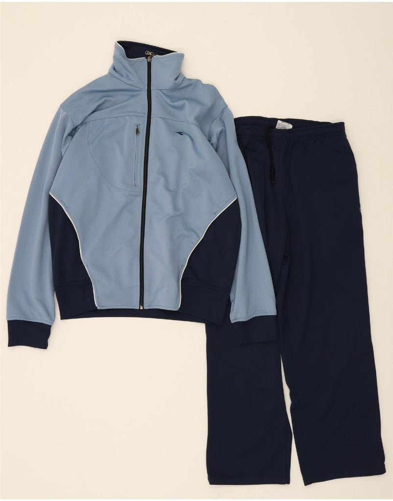 DIADORA Mens Full Tracksuit UK 40 Medium  Blue Colourblock Polyester Vintage Diadora and Second-Hand Diadora from Messina Hembry 
