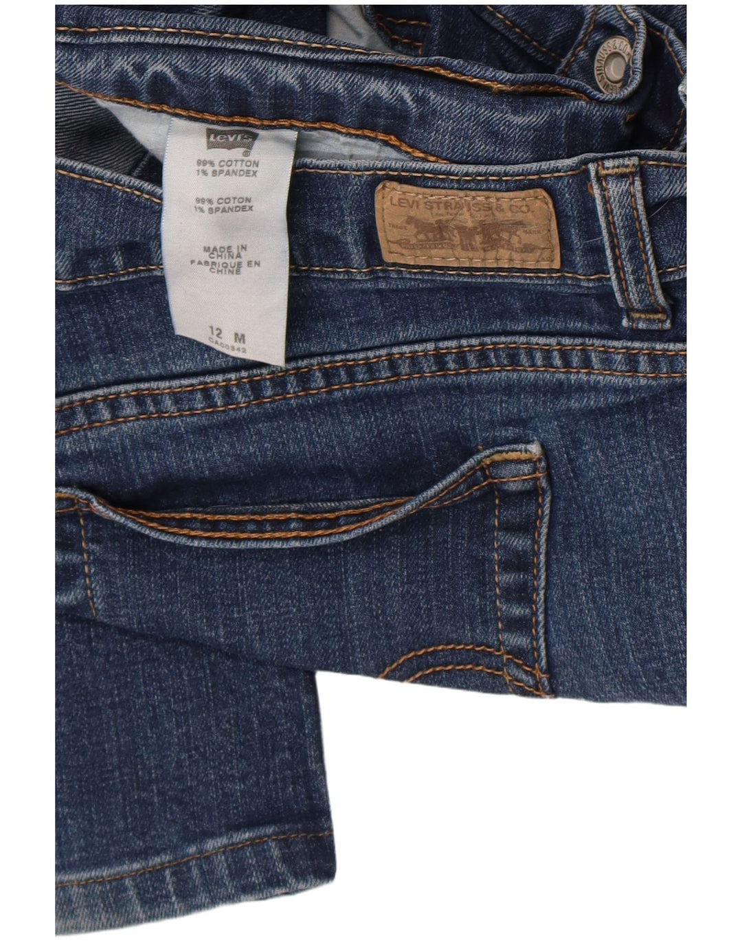 Levi's Womens 512 Bootcut Jeans US 12 Large W32 L30 Blue Cotton