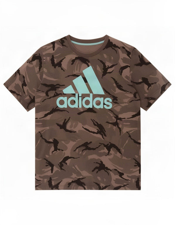 Adidas Mens Graphic T-Shirt Top XL Grey Camouflage Cotton