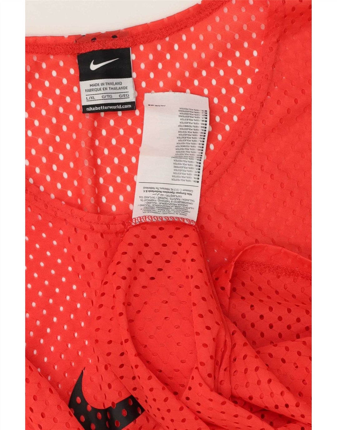 Nike Mens Graphic Vest Top Large Red Polyester