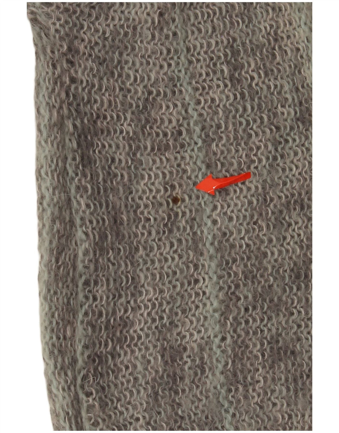 Vintage Womens Cardigan Sweater UK 18 XL Grey Striped