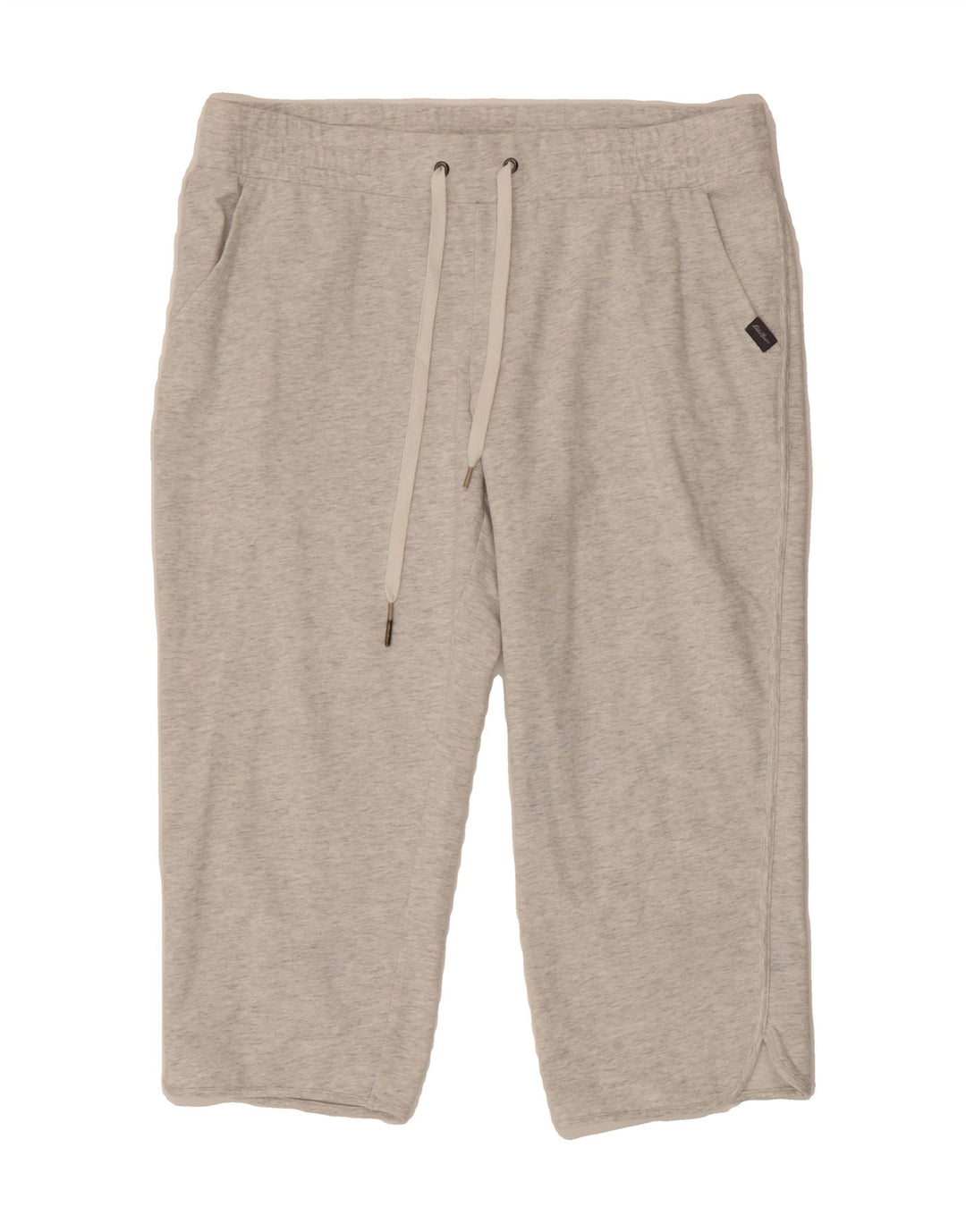 EDDIE BAUER Womens Capri Tracksuit Trousers UK 16 Large  Grey Flecked Vintage Eddie Bauer and Second-Hand Eddie Bauer from Messina Hembry 