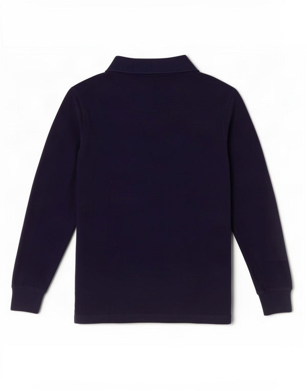 Polo Ralph Lauren Boys Long Sleeve Polo Shirt 6-7 Years Navy Blue Cotton