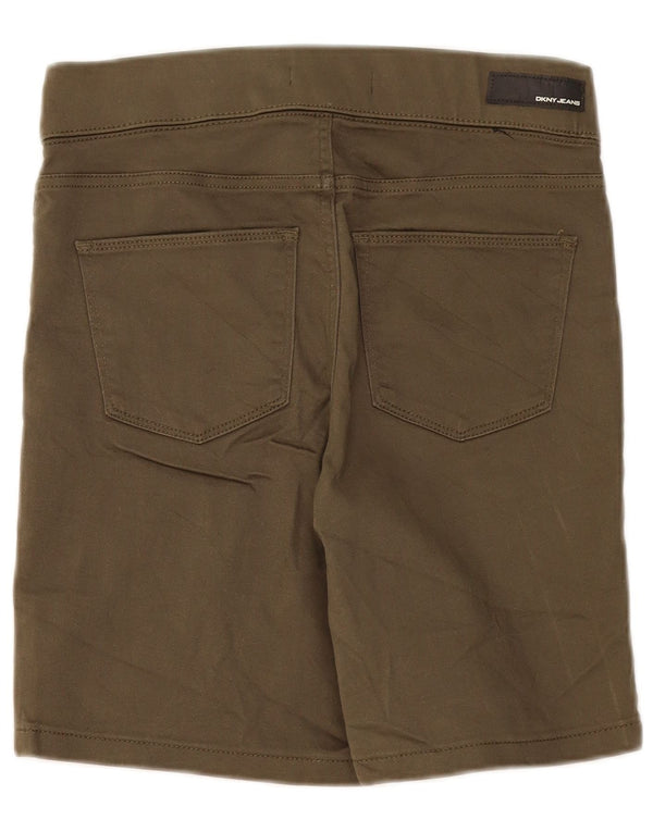 Dkny Womens Casual Shorts Small W27 Khaki Cotton