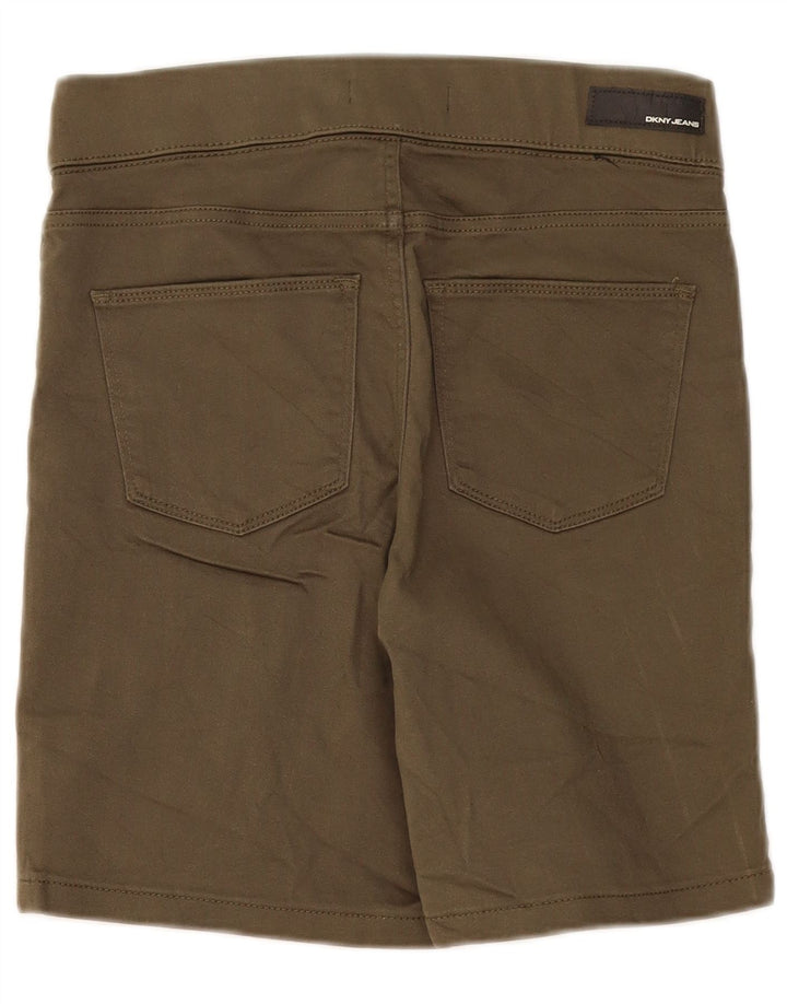 Dkny Womens Casual Shorts Small W27 Khaki Cotton