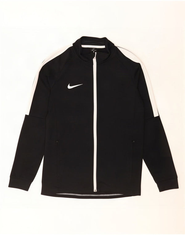 Nike Mens Dri Fit Tracksuit Top Jacket Medium Black Colourblock Polyester