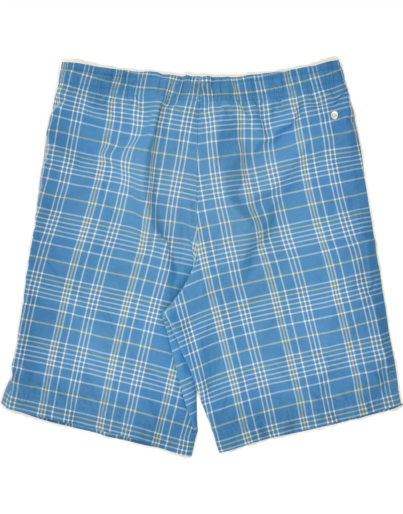 REEBOK Mens Sport Shorts XS Blue Check Polyester | Vintage Reebok | Thrift | Second-Hand Reebok | Used Clothing | Messina Hembry 