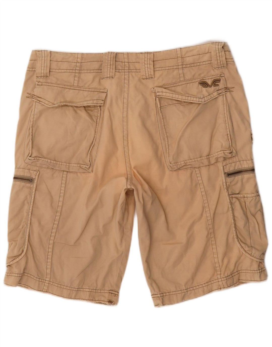 French Connection Mens Cargo Shorts W38 XL Beige Cotton