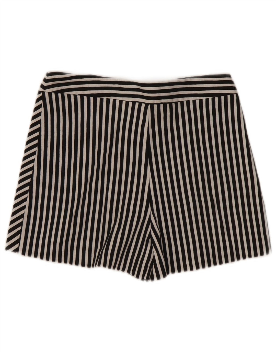 Zara Womens Skort UK 4 XS  Black Striped Cotton
