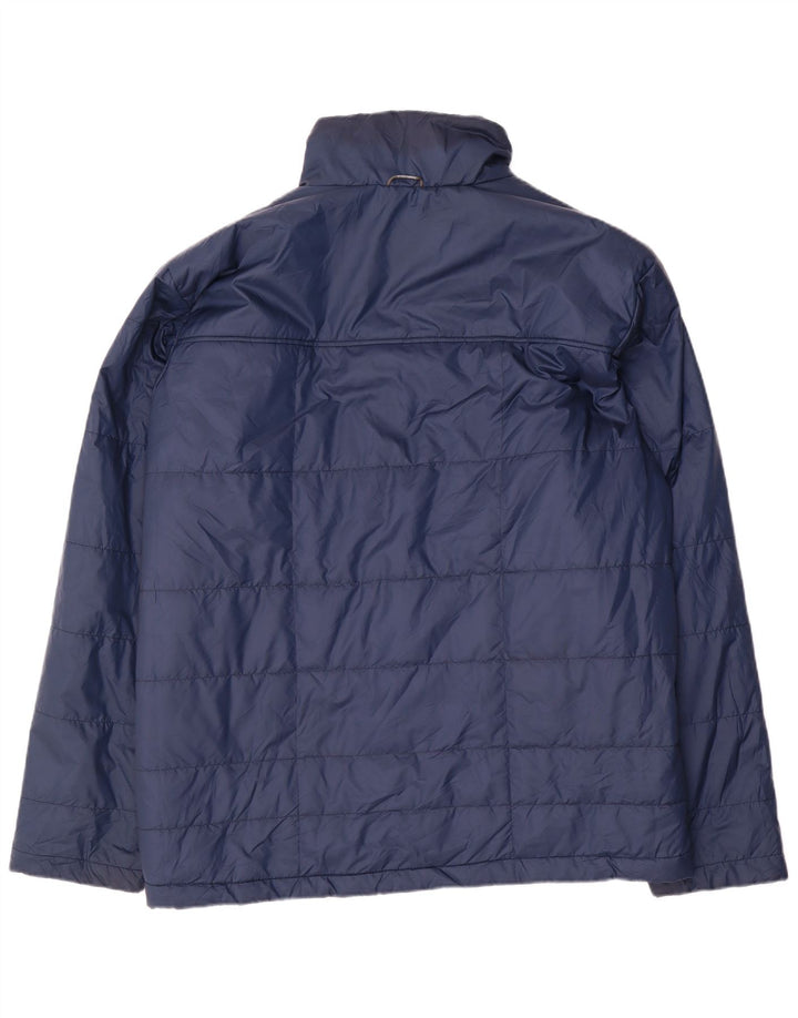 Columbia Mens Tall Padded Jacket UK 44 2XL Navy Blue Polyester