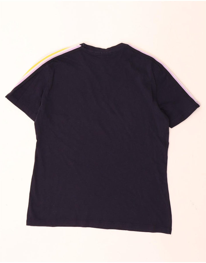 SERGIO TACCHINI Mens T-Shirt Top Small Navy Blue Colourblock